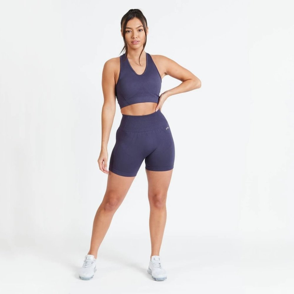 Navy Blue Biker Shorts